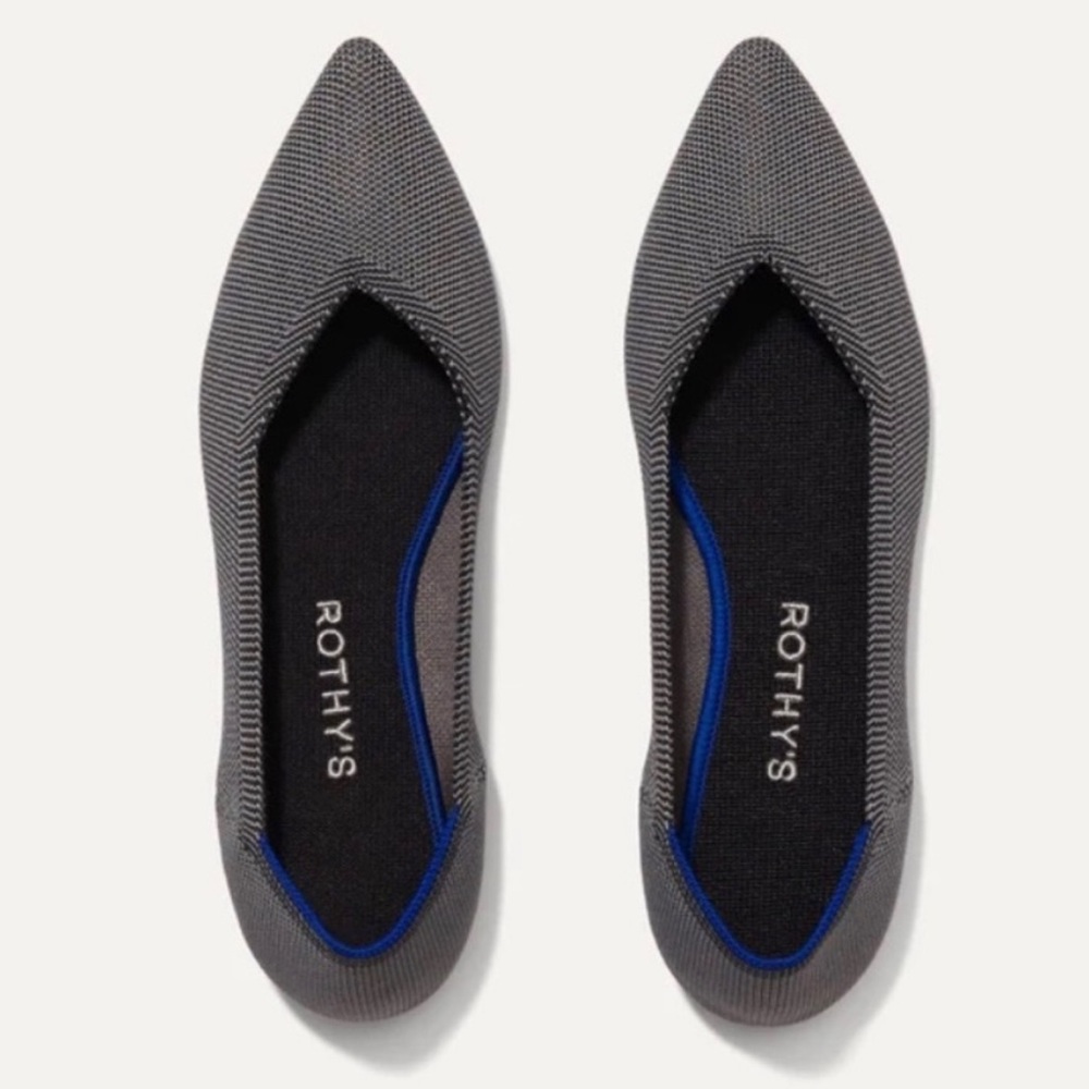 Rothy’s - The Point - Size 8.5 - Cloud Grey Birdseye